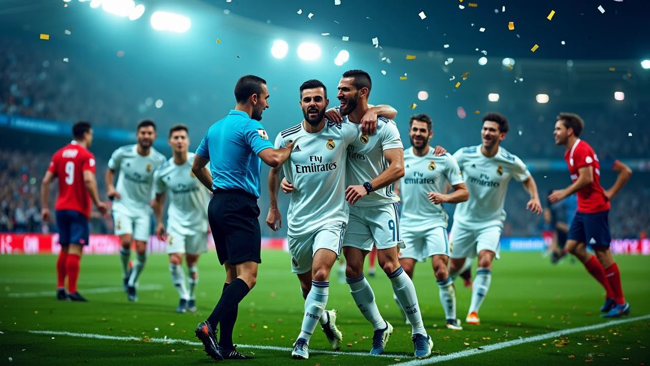 混乱皇马，客场2-1运气绝杀塞尔塔。