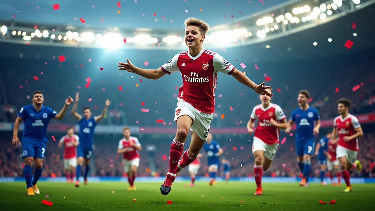 16岁天才横空出世绝杀埃弗顿，阿森纳领先9分，冠军在望！