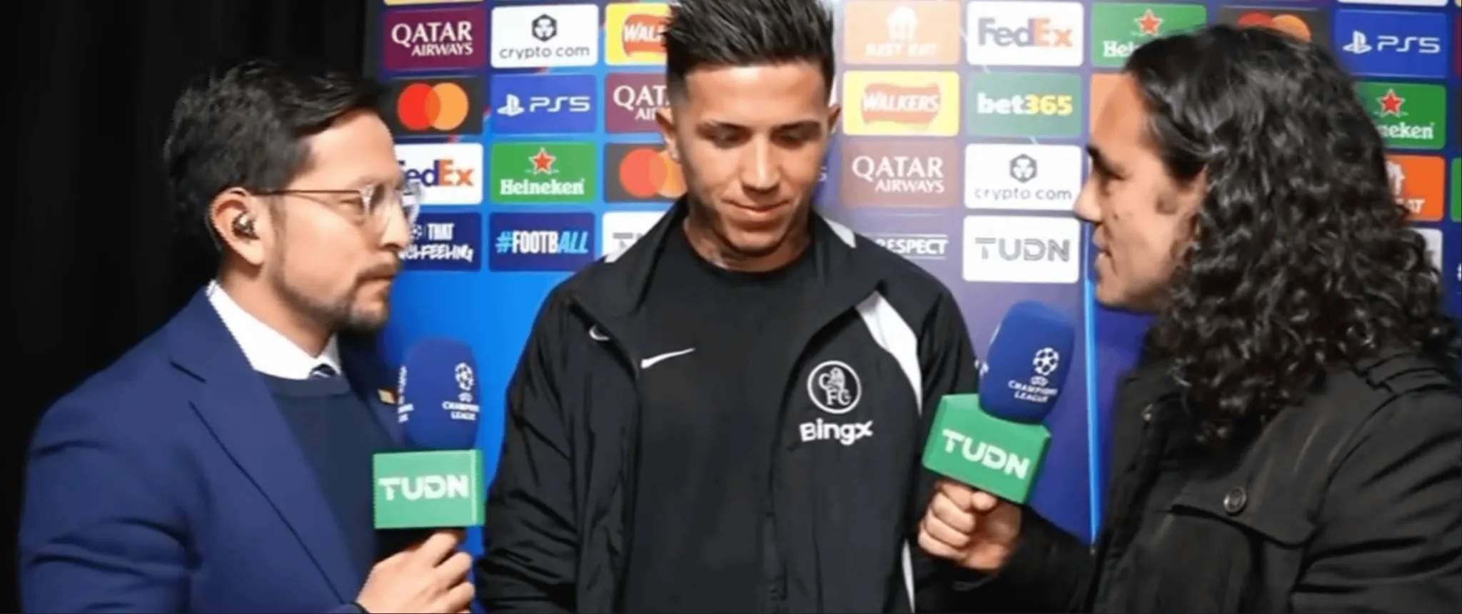 恩佐·费尔南德斯在TUDN镜头前接受采访谈及俱乐部乱局